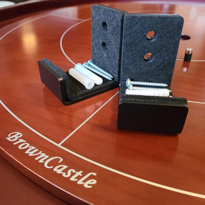 Crokinole Wall Mount Display Hanger, L Bracket Hooks