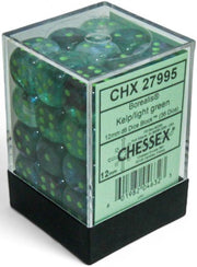 BorealisÃ‚Â® 12mm d6 Kelp/light green LuminaryÃ¢â€žÂ¢ Dice BlockÃ¢â€žÂ¢ (36 dice)