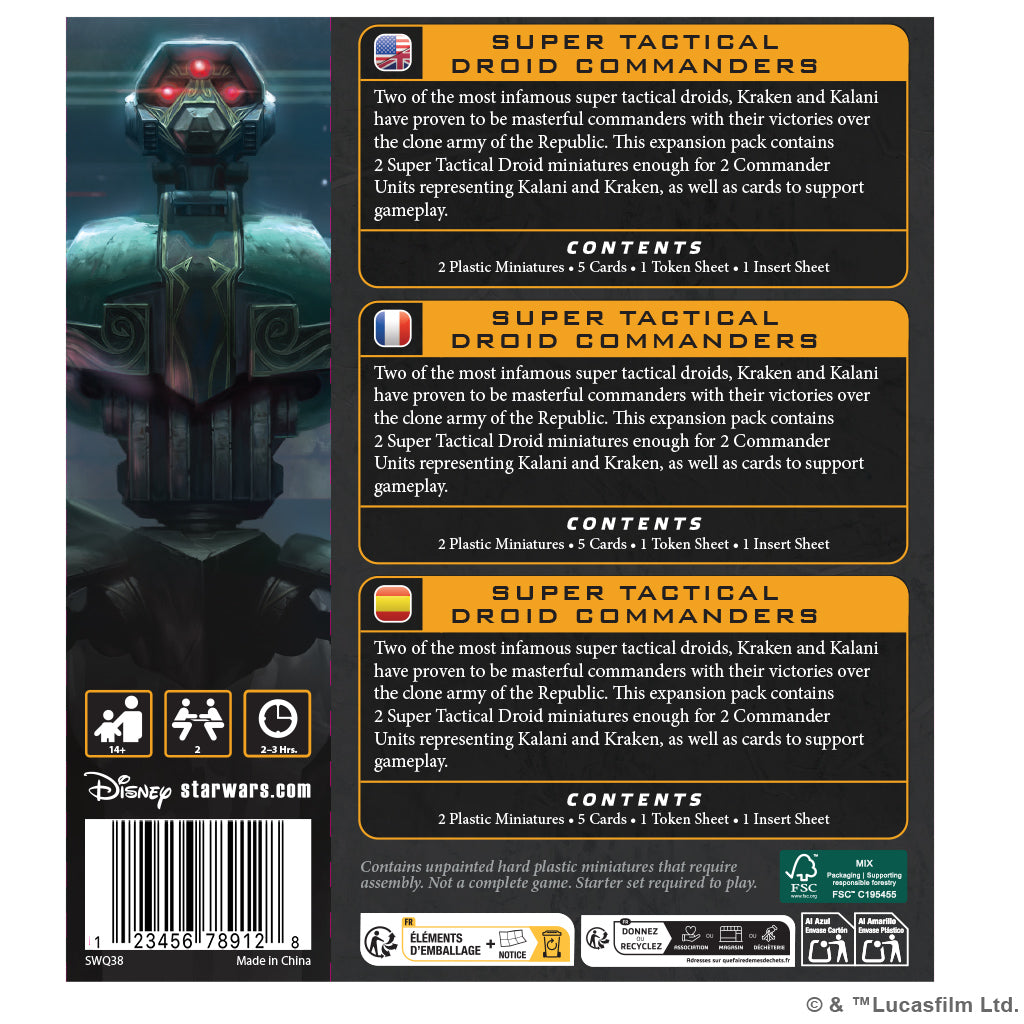 SW Legion Super Tactical Droid Commanders