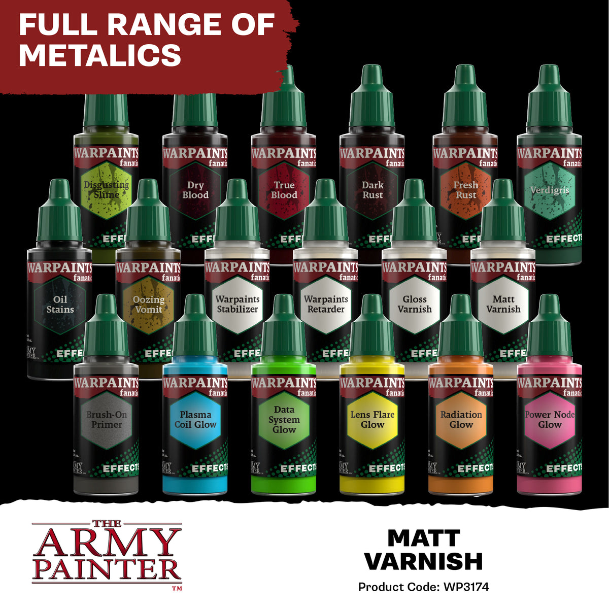 Warpaints Fanatic: Effects - Matt Varnish 18ml