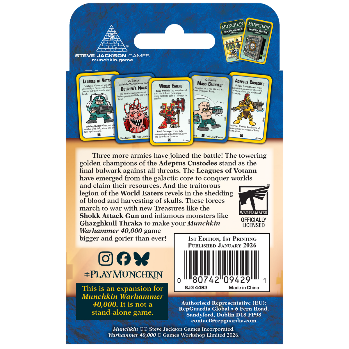 Munchkin Warhammer 40K Grudges and Gore