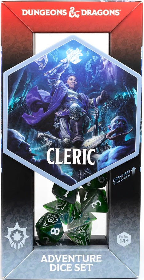 D&D Adventure Dice Cleric Green