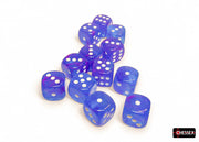 NebulaÃ‚Â® 16mm d6 AuraÃ¢â€žÂ¢/white LuminaryÃ¢â€žÂ¢ Dice BlockÃ¢â€žÂ¢ (12 dice)