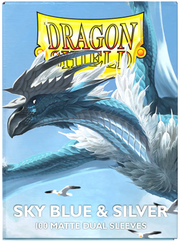 Dragon Shield Sleeves Dual Matte Sky Blue Silver (100)