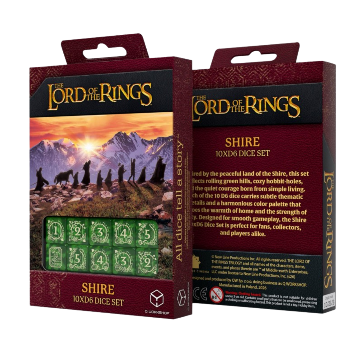 The Lord of the Rings Shire 10xD6 Dice Set