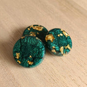 Crokinole Discs -Resin - Gilded-GreenGold