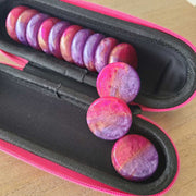 Crokinole Resin Discs Fuchsia