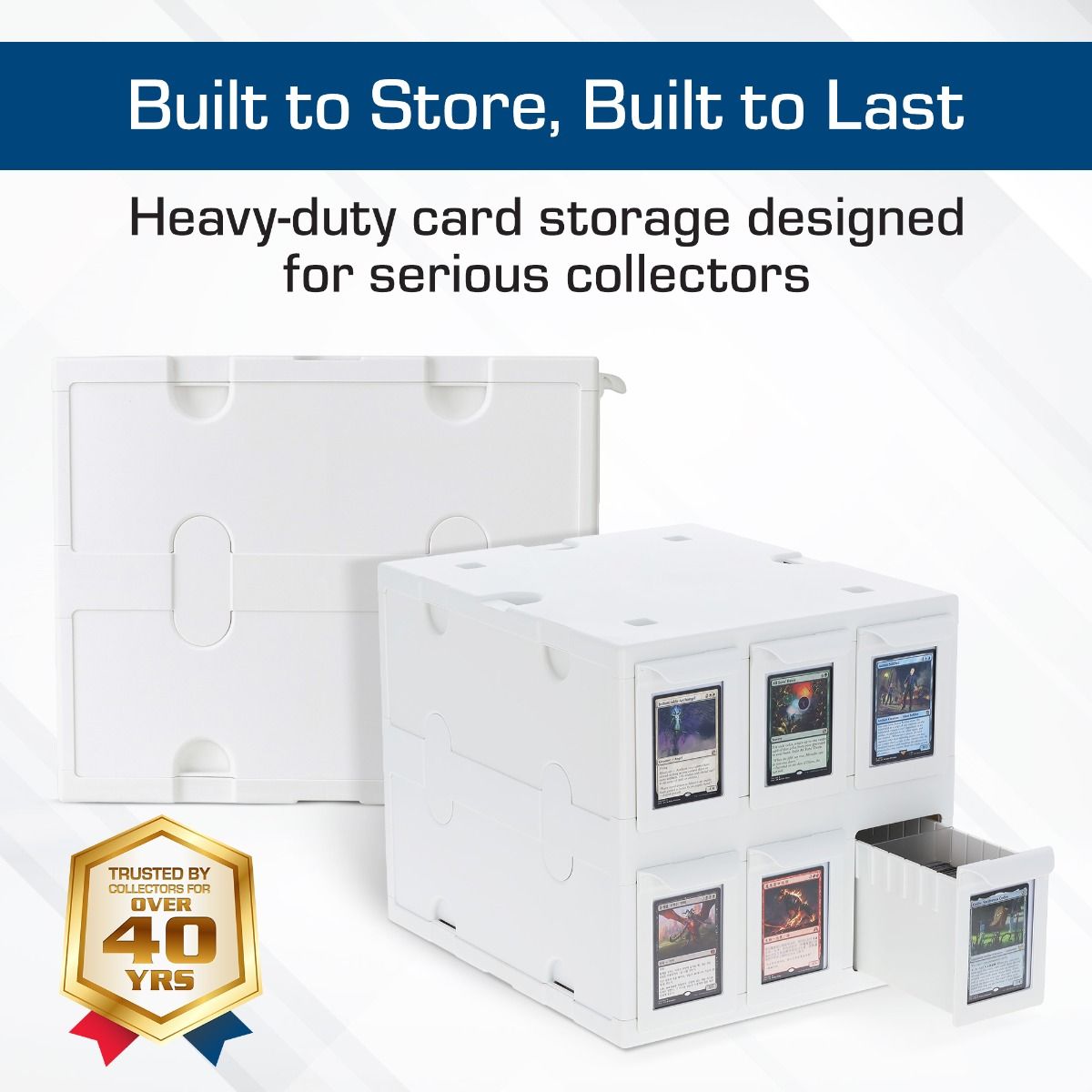Card Catalog 6 Drawer White