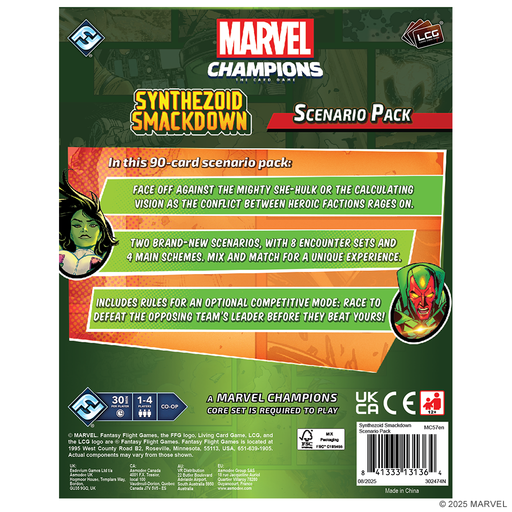 Marvel Champions: The Card Game Synthezoid Smackdown Scenario Pack