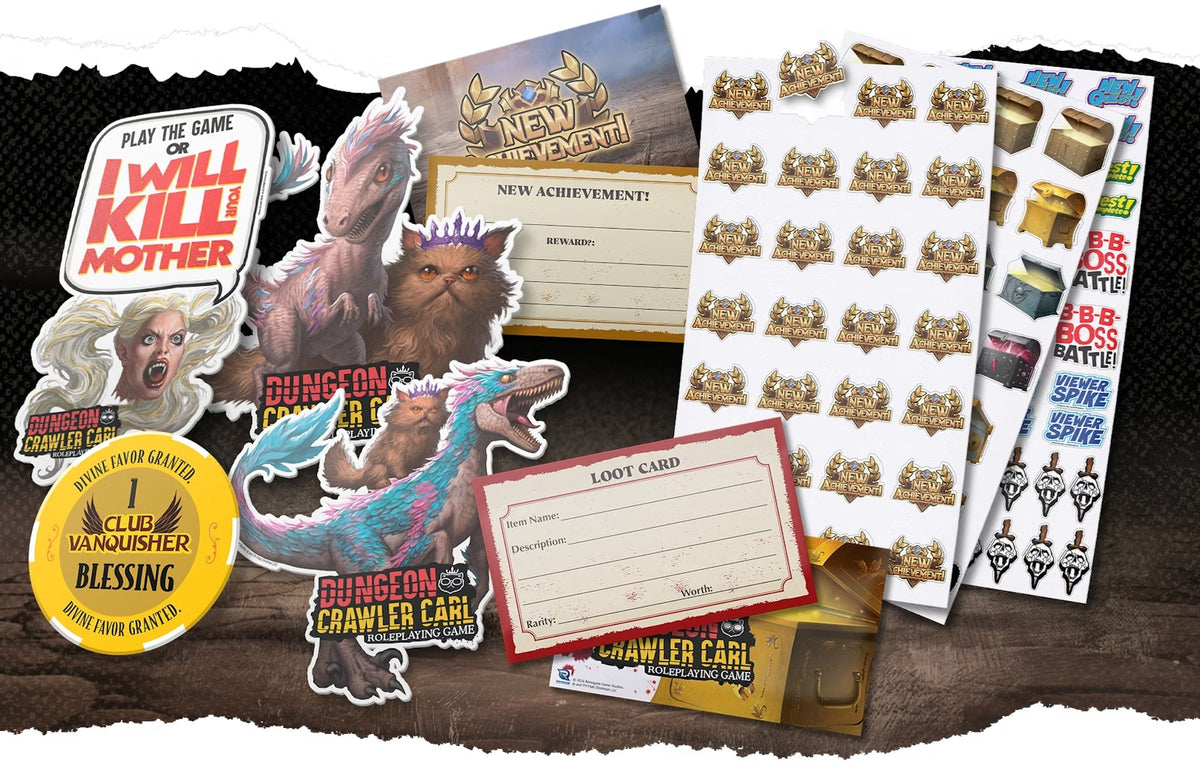 Dungeon Crawler Carl RPG: Mongo & Princess Donut Sticker Bundle (RE)