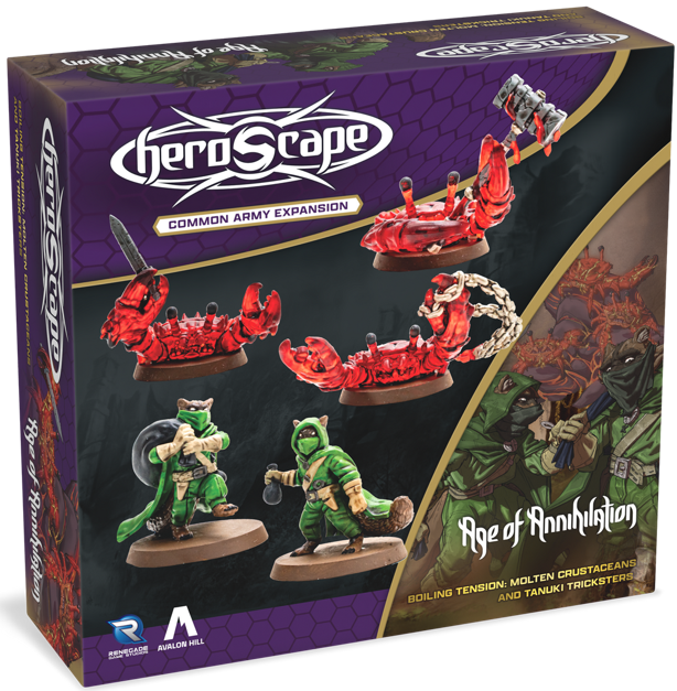 Heroscape Molten Crustaceans and Tanuki Tricksters Army Expansion
