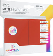Matte Prime Sleeves Red 66x91