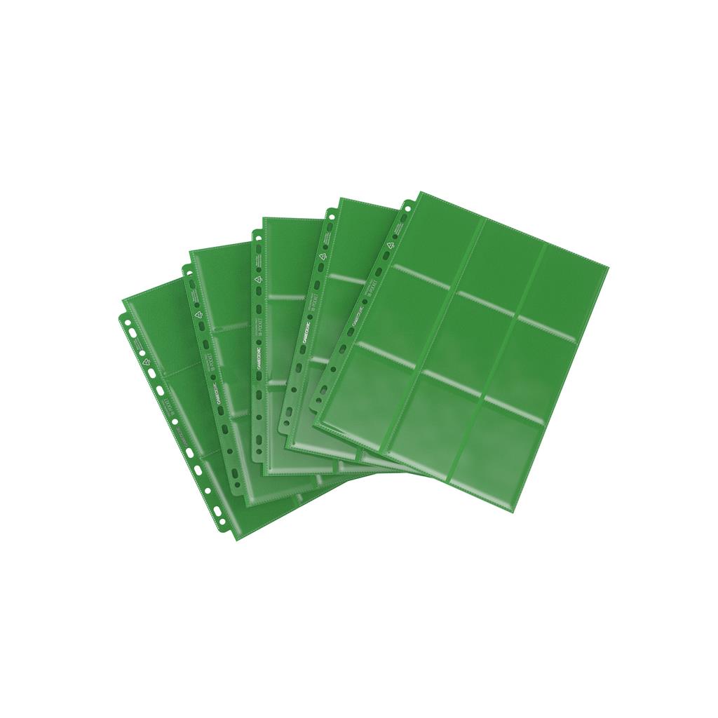 Sideloading 18-Pocket Pages10 pcs pack Green