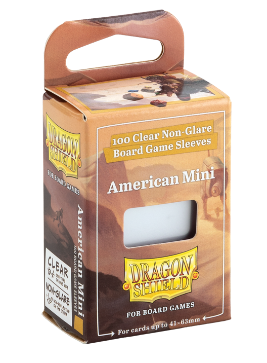 Dragon Shields: (100) American Mini Board Game Sleeves (41mm x 63mm)