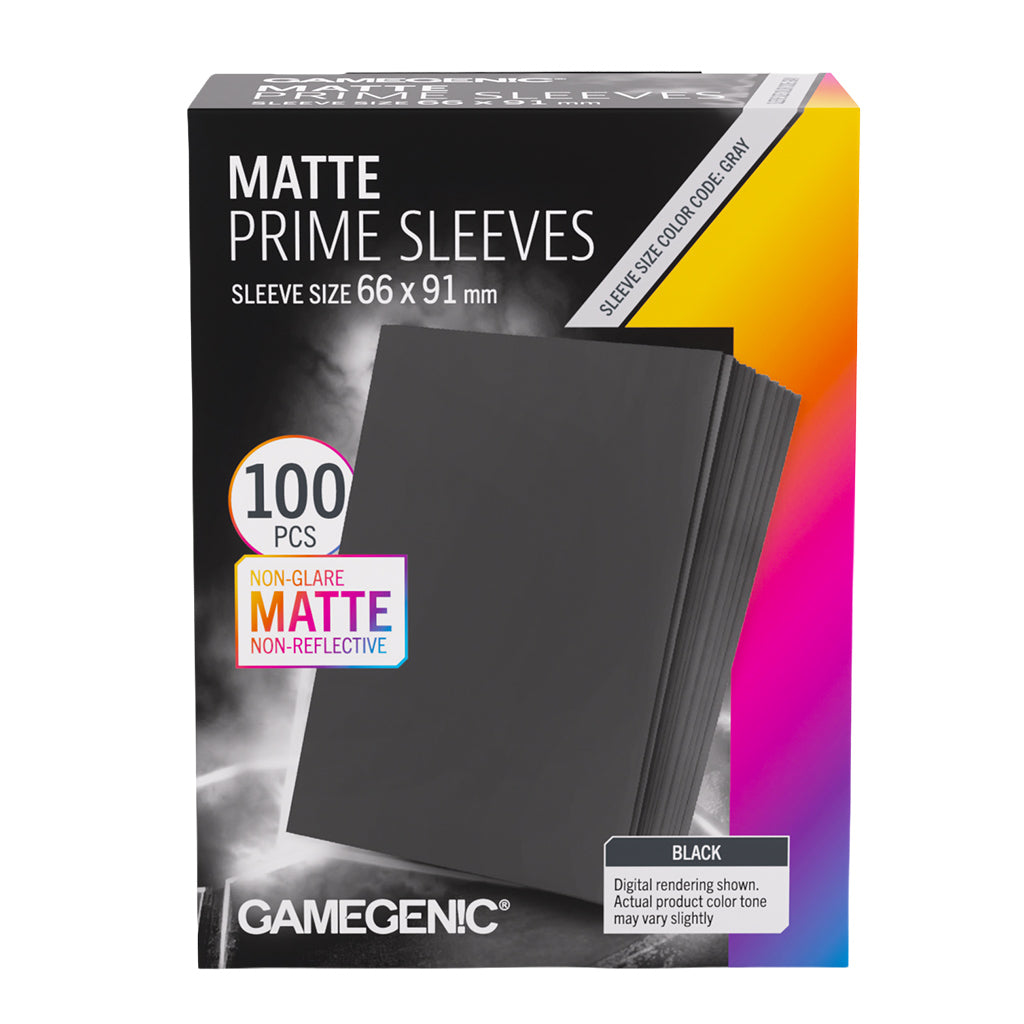 Matte Prime Sleeves Black 66x91
