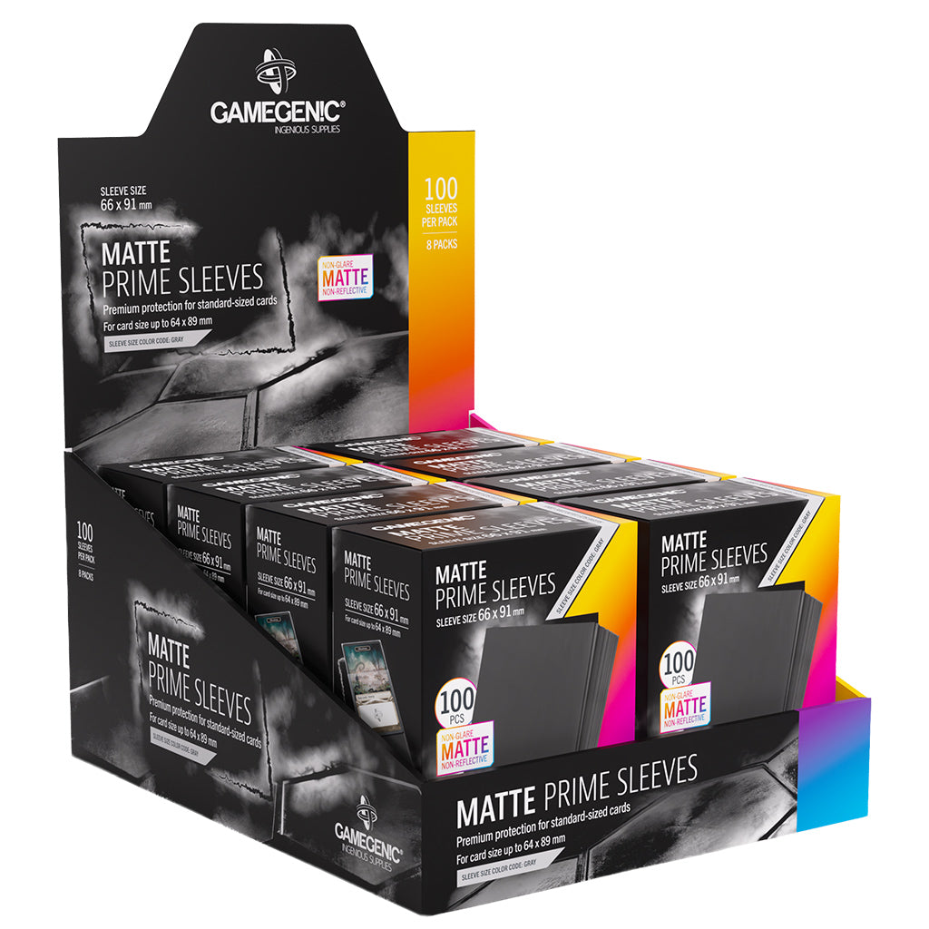 Matte Prime Sleeves Black 66x91