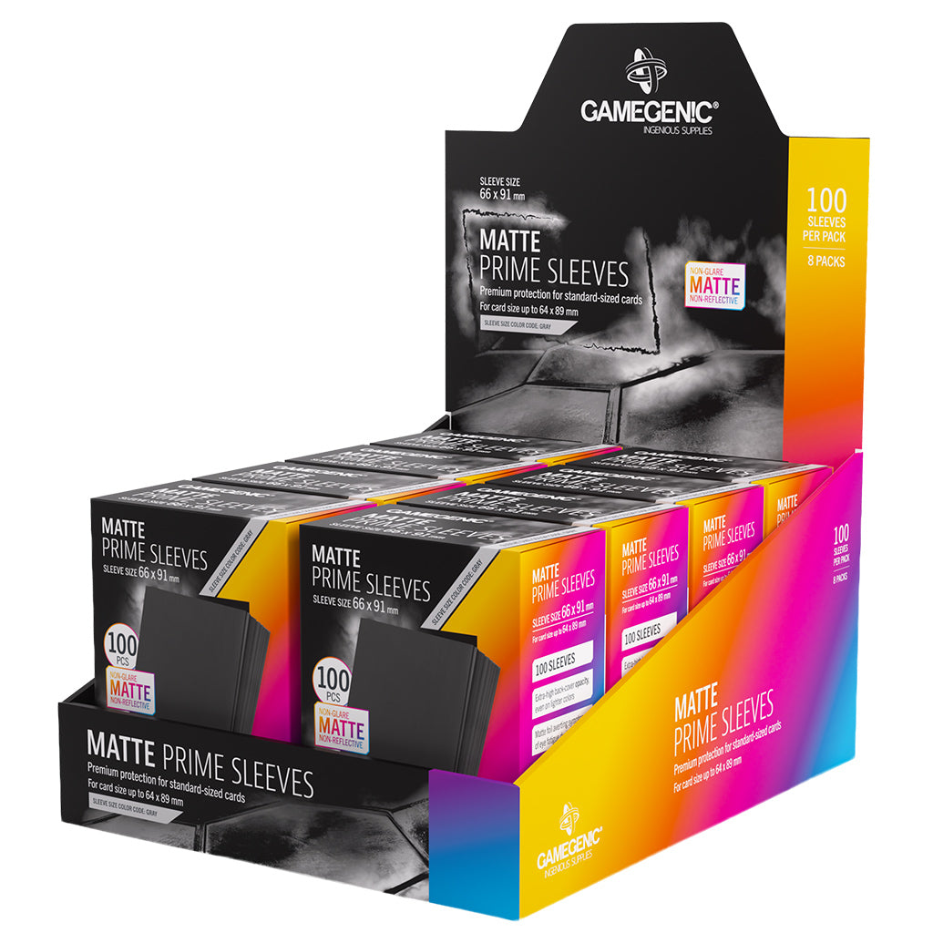 Matte Prime Sleeves Black 66x91