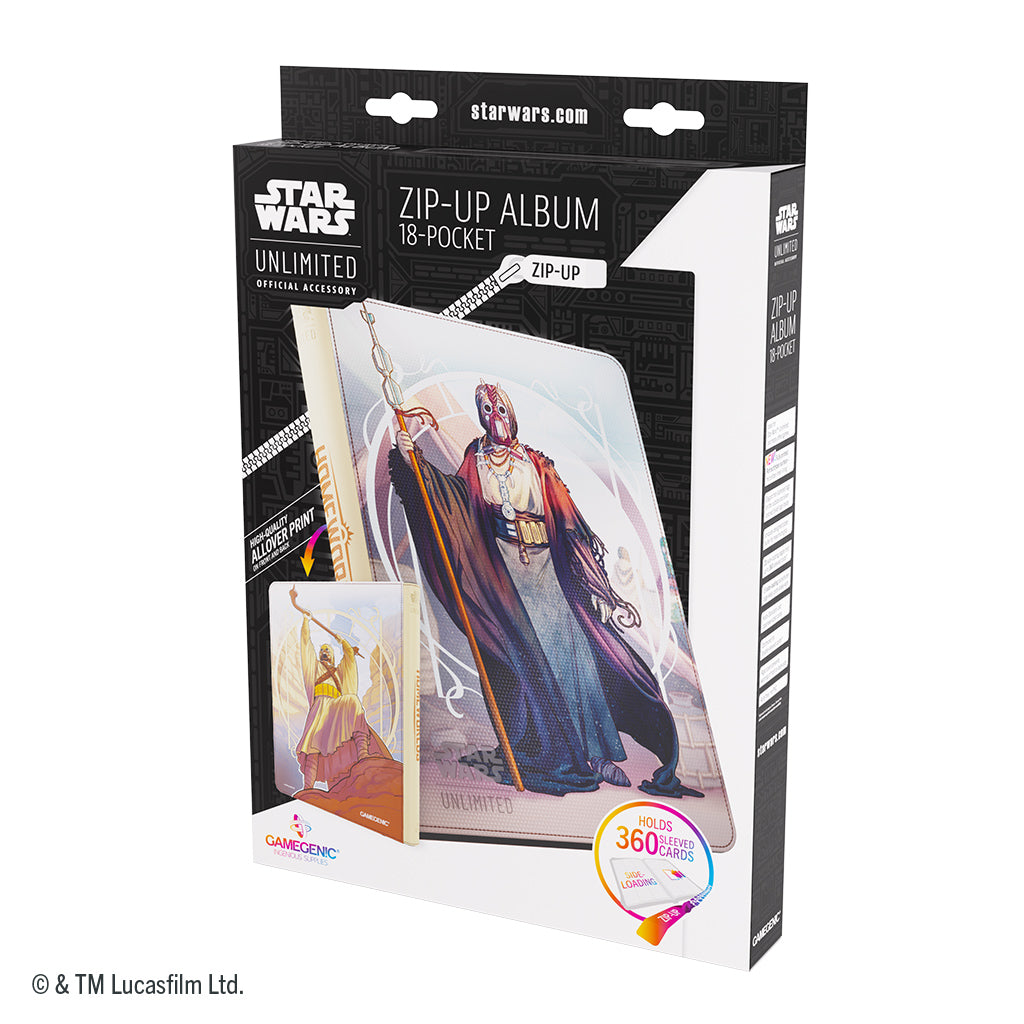 Star Wars: Unlimited Zip-Up Album 18-Pocket - The Chieftain & A'Kobe