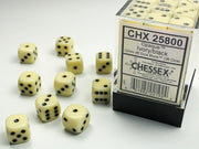 Opaque 12mm d6 Ivory/black Dice BlockÃ¢â€žÂ¢ (36 dice)