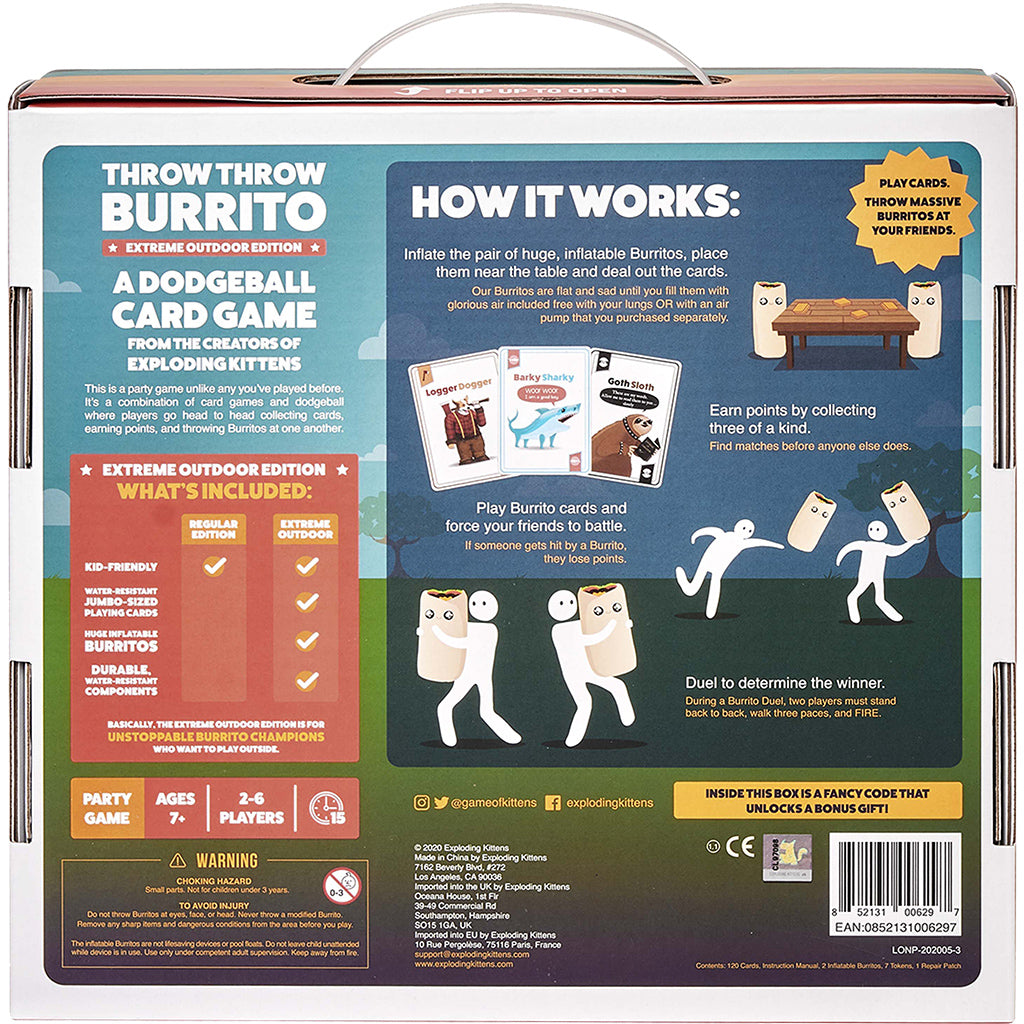 Throw Throw Burrito Extreme Outdoor Edition