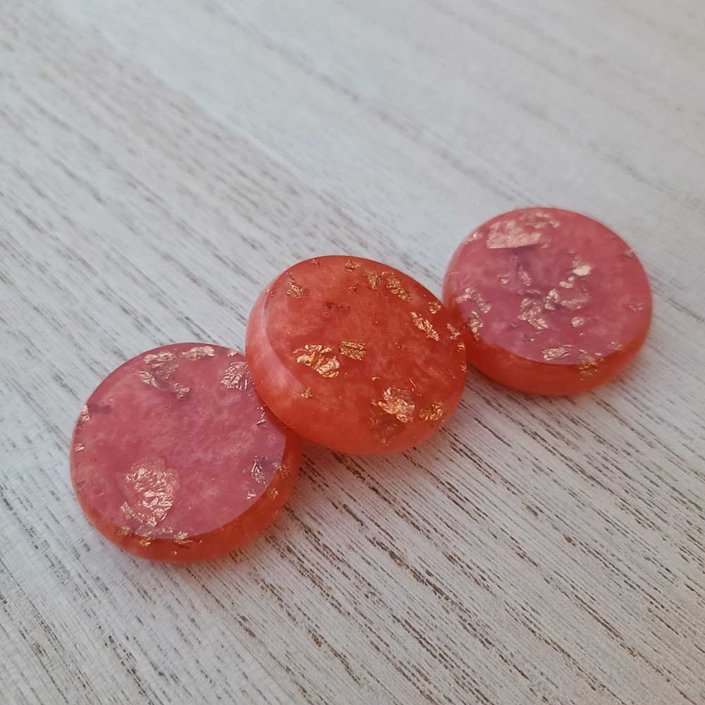 Crokinole Discs -Resin - Gilded-OrangeCopper