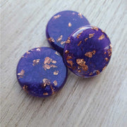 Crokinole Discs -Resin - Gilded-PurpleCopper