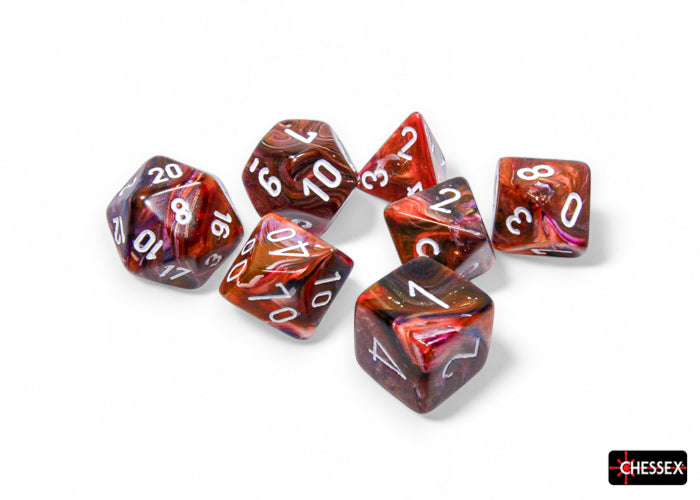 FestiveÃ‚Â® Polyhedral SymphonyÃ¢â€žÂ¢/white 7-Die Set