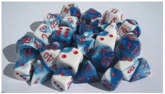 GeminiÃ‚Â® 16mm d6 Astral Blue-White/red Dice BlockÃ¢â€žÂ¢ (12 dice)