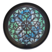 Crokinole Board Gothic Glow Blue