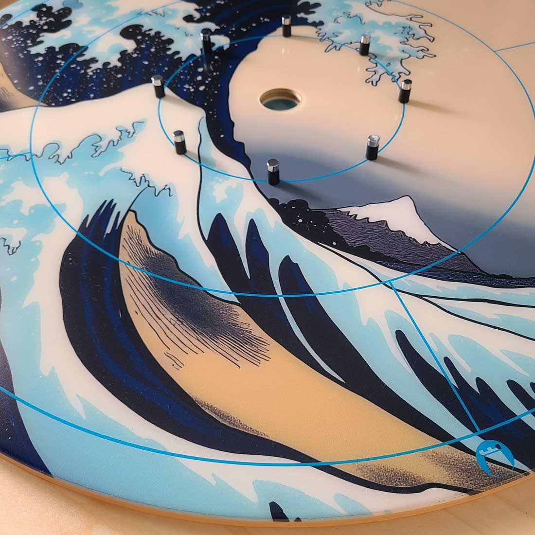 Crokinole Board Block Theme Print