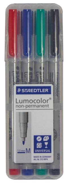 Water Soluble 4-Pack Markers Medium-Tip