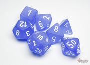 FrostedÃ¢â€žÂ¢ Polyhedral Blue/white 7-Die Set