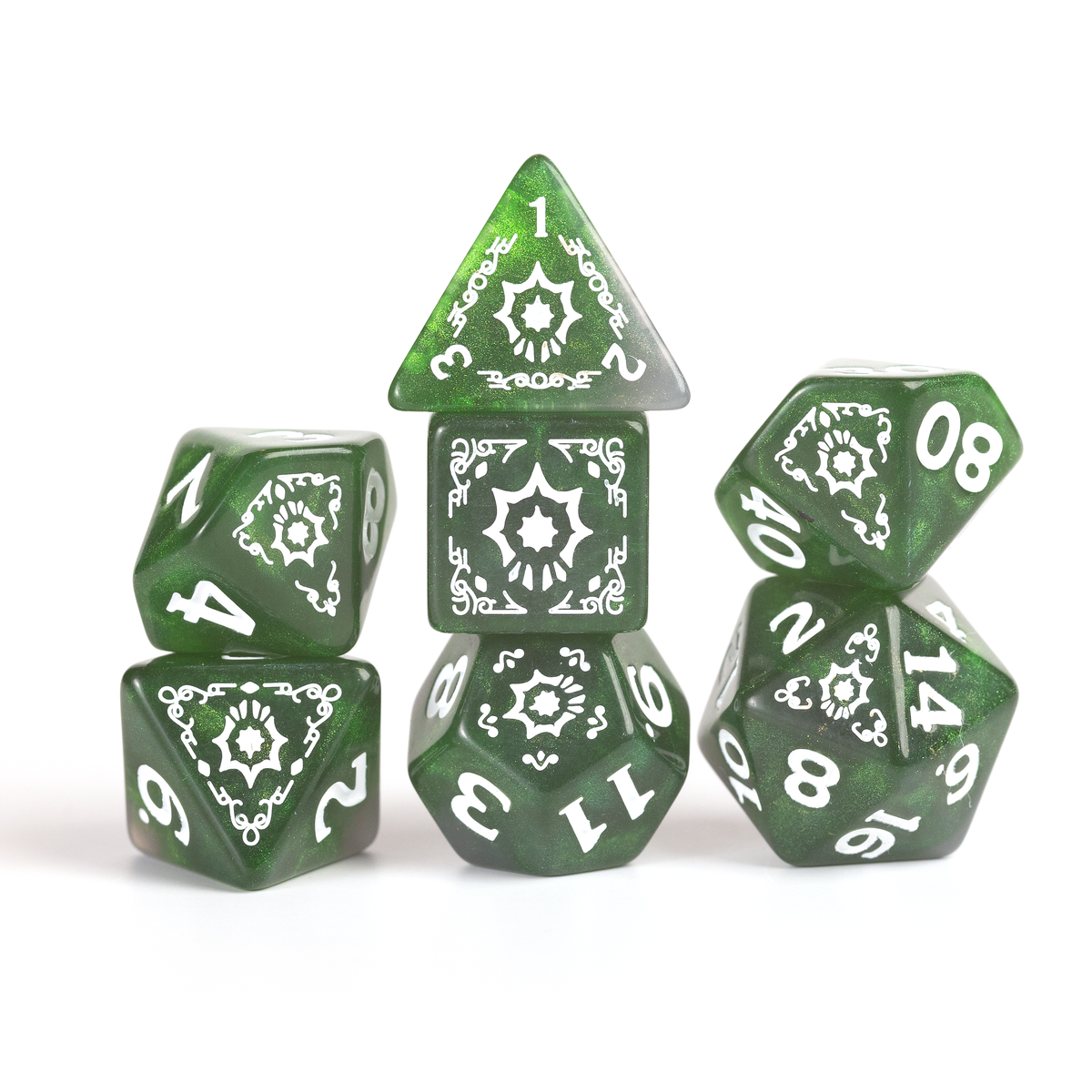 D&D Adventure Dice Cleric Green