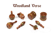 PolyHero Bard 8 Dice Set Woodland Verse