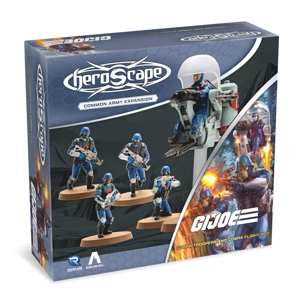 G.I. Joe Heroscape Cobra Troopers and Cobra Flight Pod Army Expansion