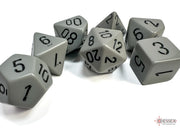 Opaque Polyhedral Grey/black 7-Die Set