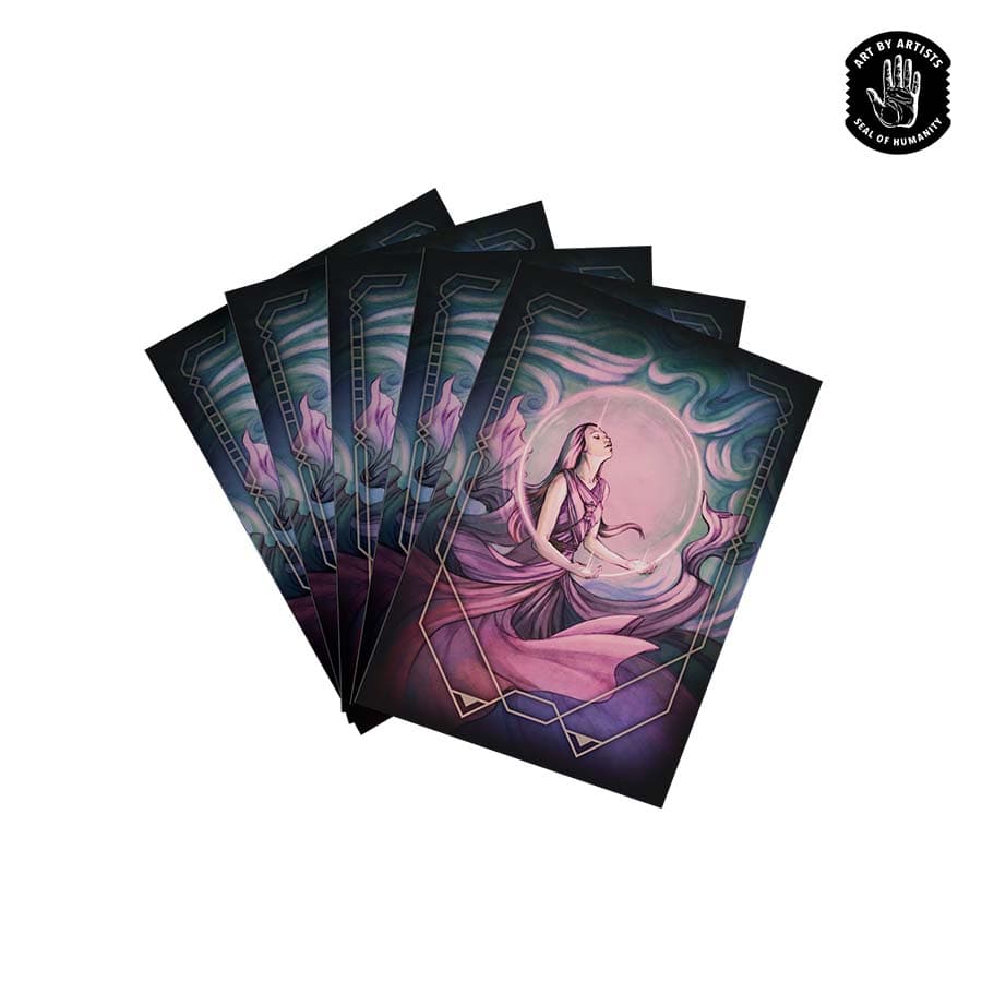 Orange Nebula Curator Sleeves (100) Sanctuary