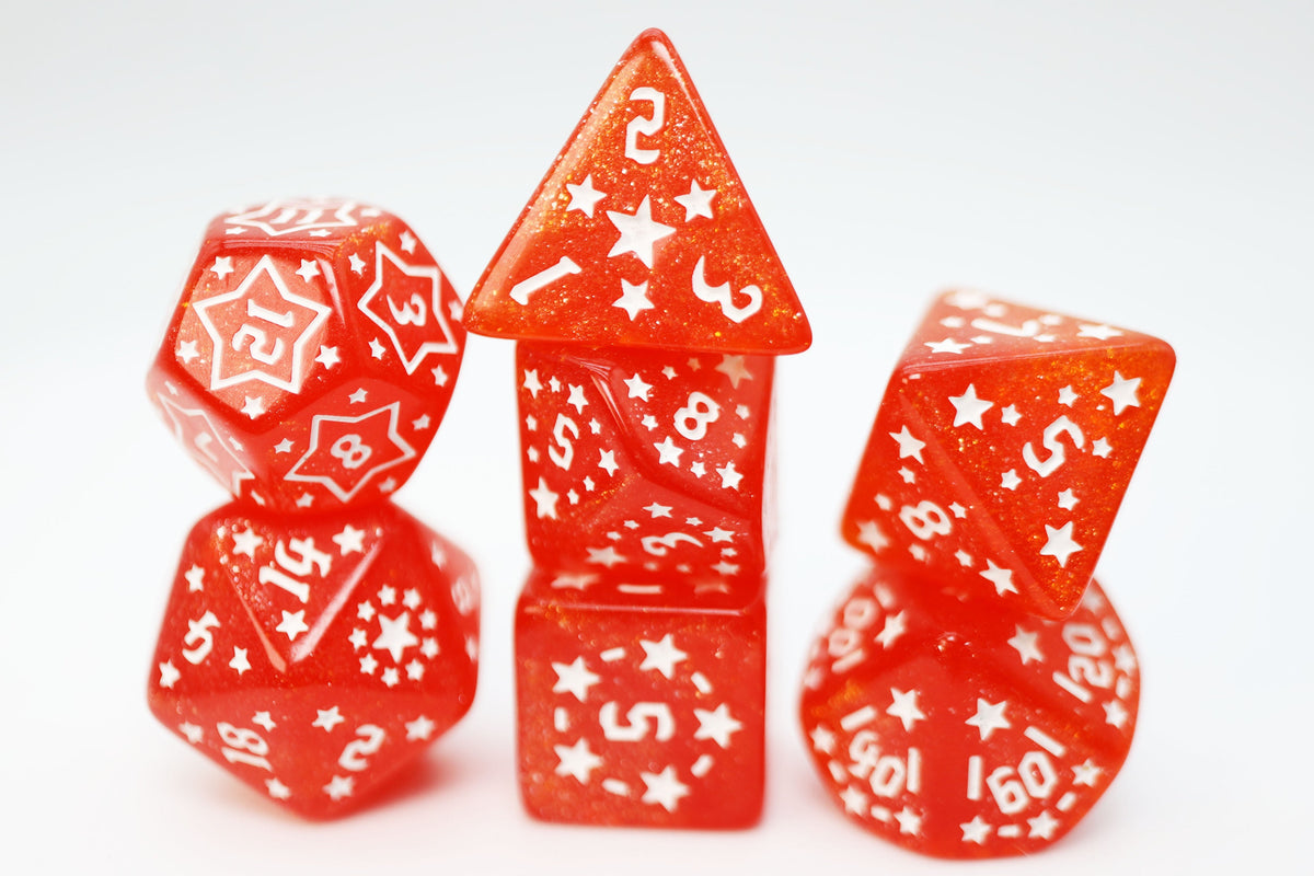 Shooting Stars RPG Dice Set Nitrogen