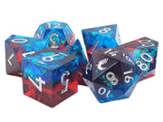 Old School Dice: Sharp Edged 7-Piece Dice Set - American Hero