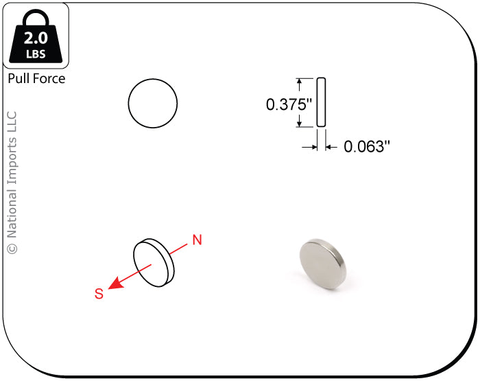 Rare Earth Magnet 0.375 x 0.063x 0.125 40ct