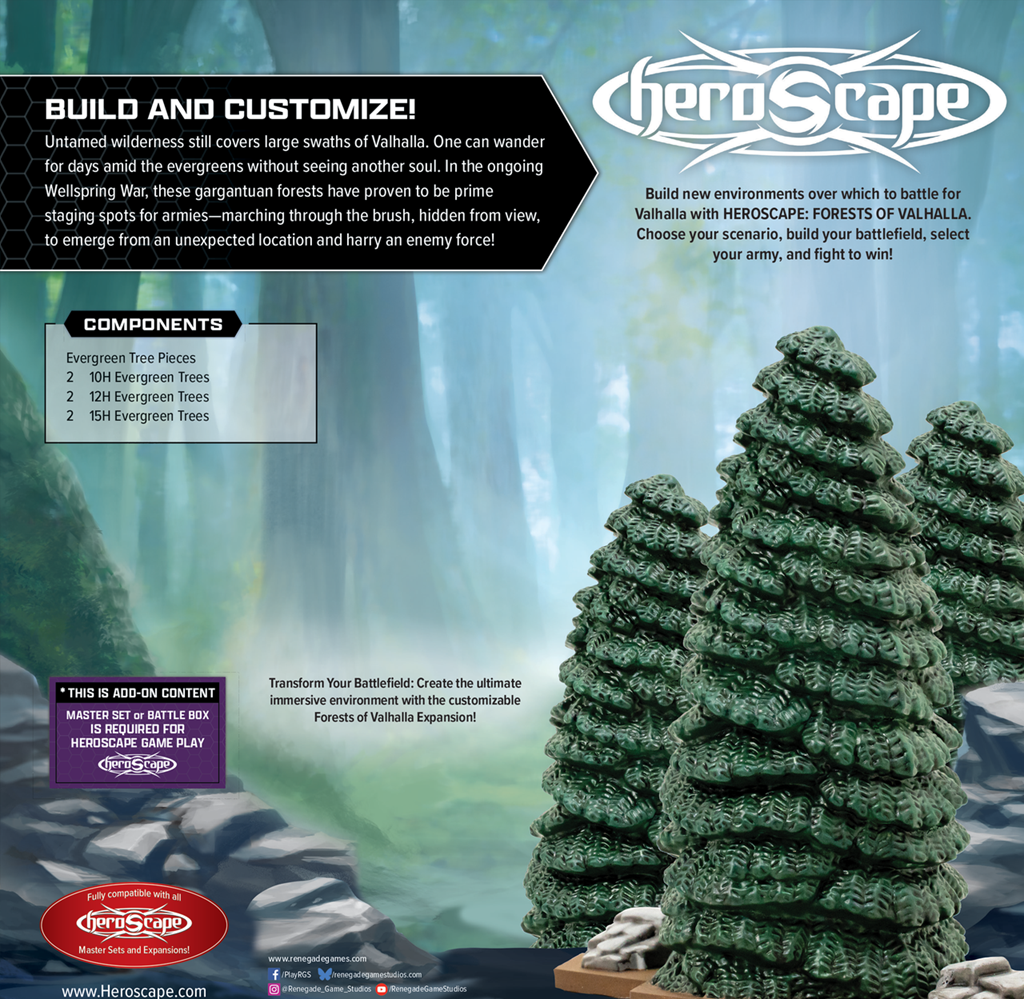 Heroscape Forests Of Valhalla Terrain Expansion