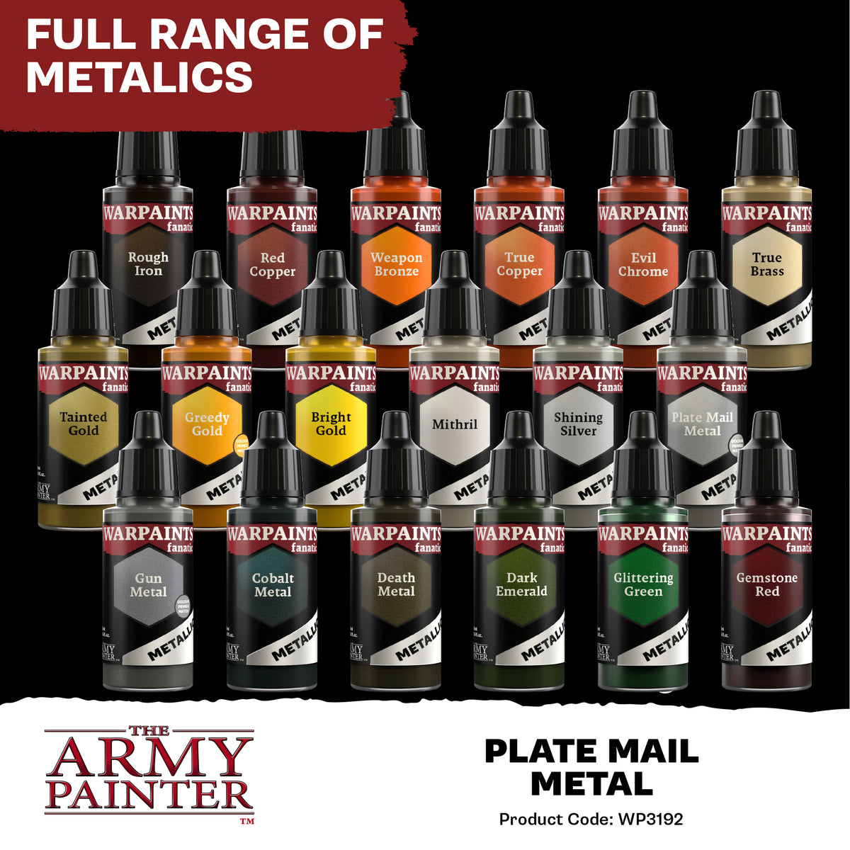 Warpaints Fanatic: Metallic - Plate Mail Metal 18ml