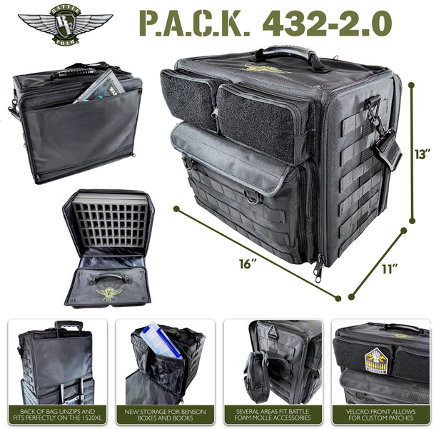 P.A.C.K. 432 2.0 Molle Empty (Black)