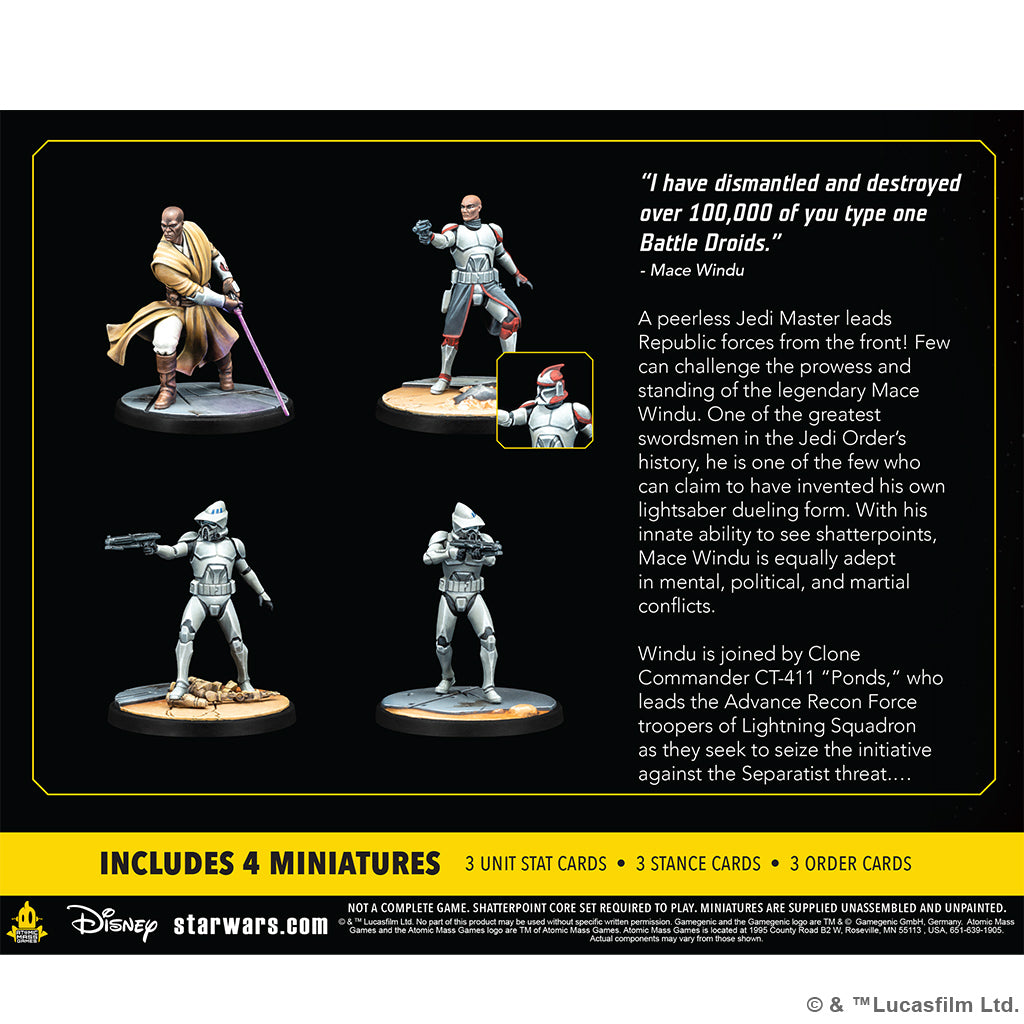 SW Shatterpoint - This Party's Over: Mace Windu Squad Pack