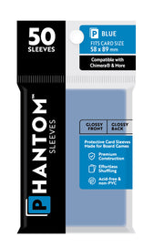 Phantom Blue Sleeves Gloss/Gloss 58x89mm Clear 50ct