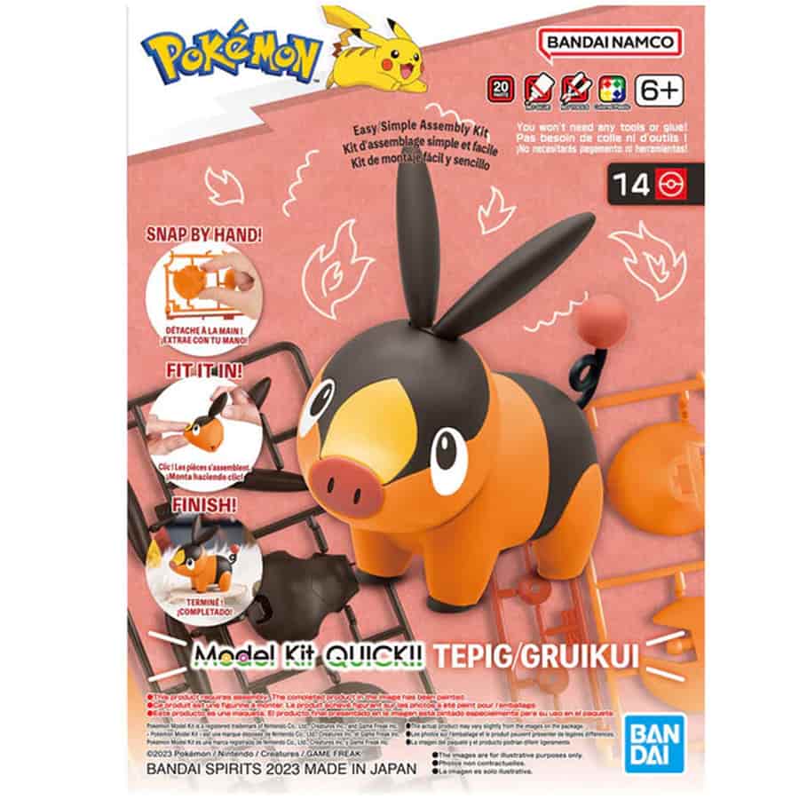 14 Tepig "Pokemon", Bandai Hobby Spirits Pokemon Model Kit Quick!!