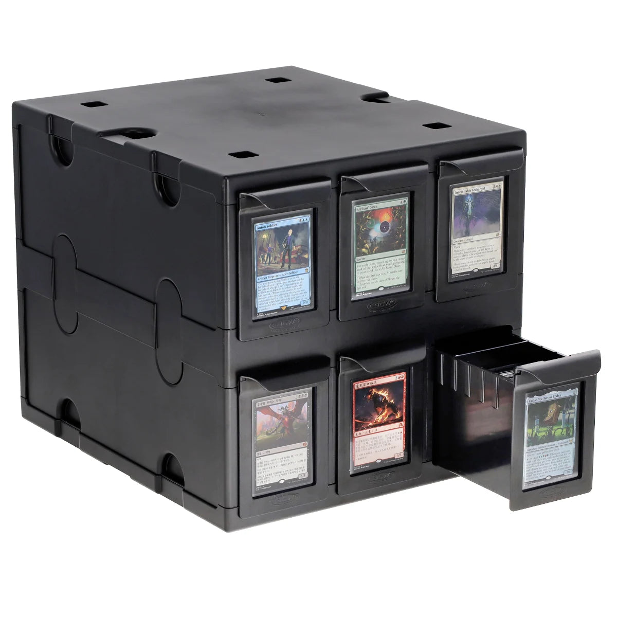 Card Catalog 6 Drawer Black