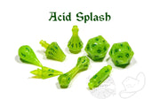 PolyHero Wizard 8 Dice Set Acid Splash