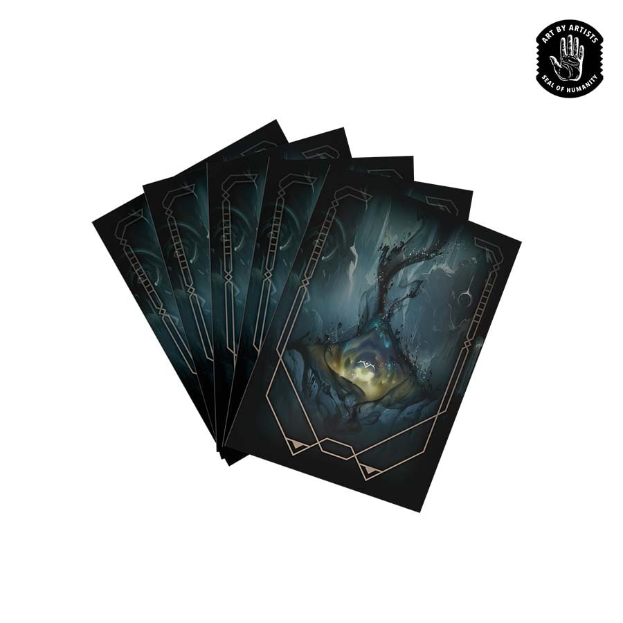 Orange Nebula Curator Sleeves (100) Smolder