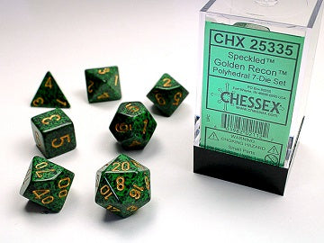 SpeckledÃ‚Â® Polyhedral Golden ReconÃ¢â€žÂ¢ 7-Die Set
